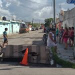 Bloqueo de calles en progreso